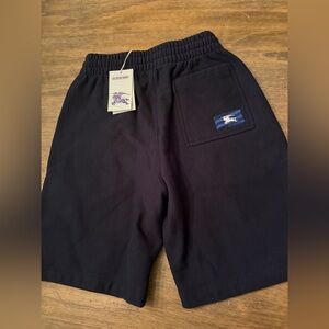 BURBERRY Men's Cotton Shorts Black, Pocket with Logo, New with Tag